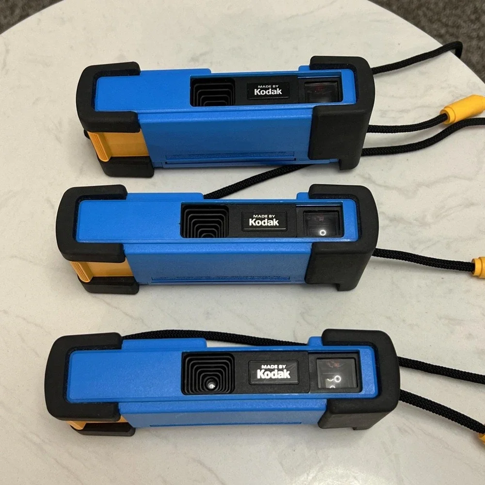 Fisher Price Kodak 110 Camera Blue‎ Kids Toy Camera Point and Shoot Lot of 3 Vtg